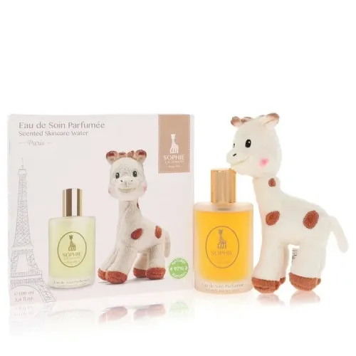 Sophie la girafe, Sophie La Girafe Eau de Soin Parfumee Gift Set -- 100 ml Scented Skincare Water (Alcohol-Free) + 1  Soft Toy