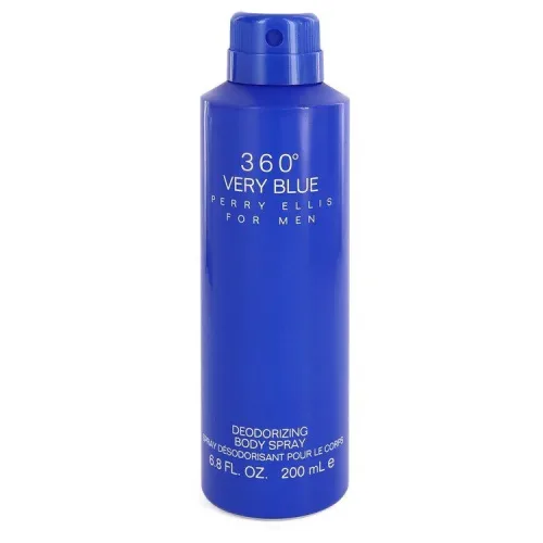 Perry Ellis, Perry Ellis 360 Very Blue by Perry Ellis Body Spray (ohne Verpackung) 200 ml