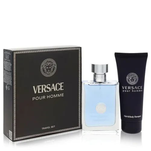 Versace, Versace Pour Homme Gift Set -- 100 ml Eau De Toilette Spray + 100 ml Shower Gel