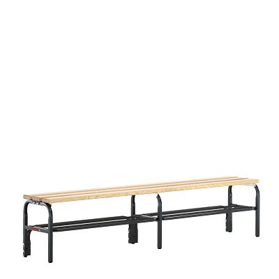 Sypro, Umkleidebank, einseitig, mit Schuhrost, Länge 1500 mm, anthrazit Sypro