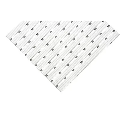 EHA, PVC-Profilmatte, pro lfd. m, Lauffläche aus Hart-PVC, rutschsicher, Breite 800 mm, weiß EHA