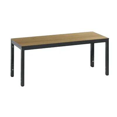 C+P, C+P Umkleidesitzbank Basic Plus, Länge 1.000 mm, schwarzgrau/Eiche Sereno