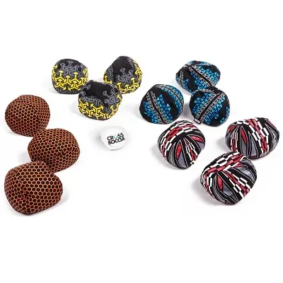 MTS Sportartikel-Vertriebs GmbH, Crossboccia® Familypack Pro 4x3er Set für 4 Spieler Race Arrows