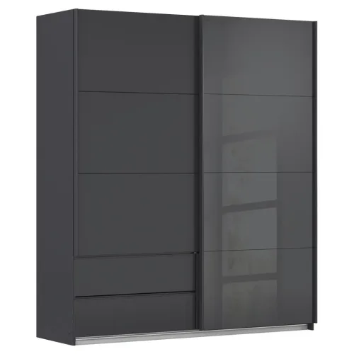 Schwebetürenschrank Elara In Grau 181/210/62 cm Grau 