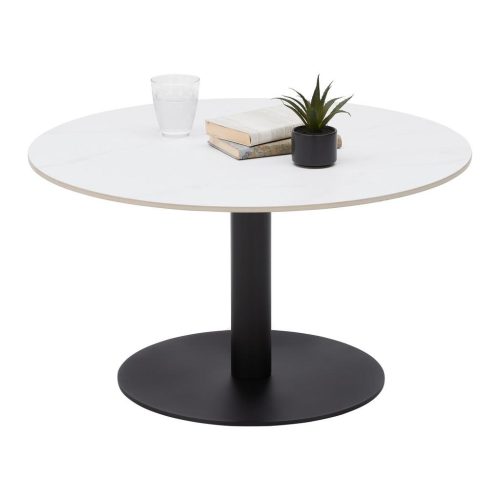 Mömax, Couchtisch Nica Schwarz/eichefarben Holz, Metall 55/55/55 cm 