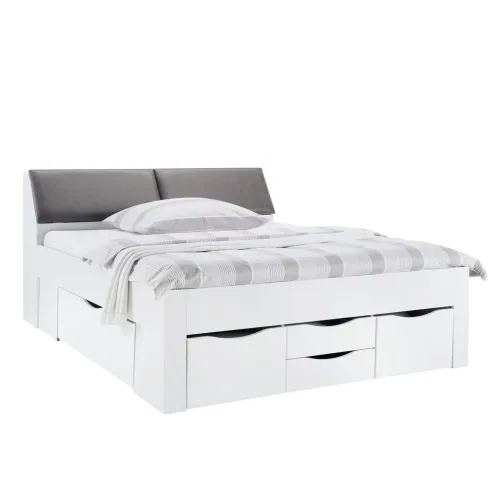 Stauraumbett In Weiss Ca. 180x200cm 180/200 cm Weiss 
