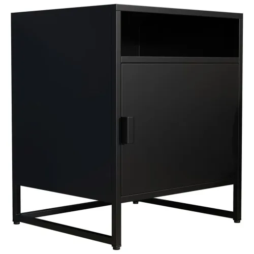 Nachttisch Flokas L 45/55/40 cm Schwarz 