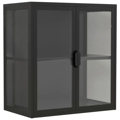 Hängevitrine Flokas S Schwarz 
