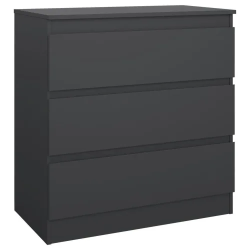Kommode Mara Anthrazit Nachbildung , 77/80/42 cm , 3 Schublade(n) 