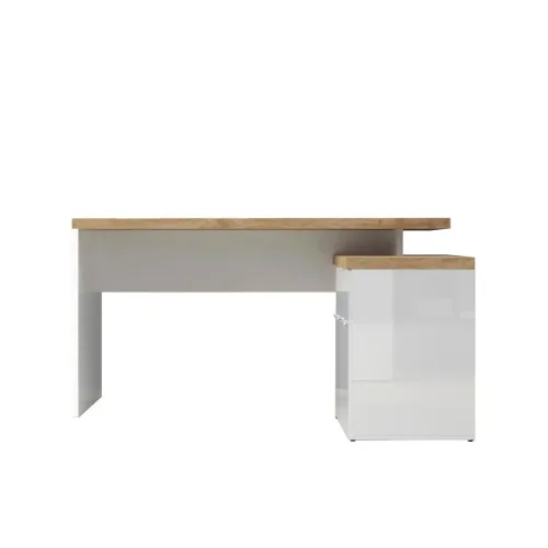 CONFORAMA, Schreibtisch EASY OFFICE 140x120x75cm weiss lackiert