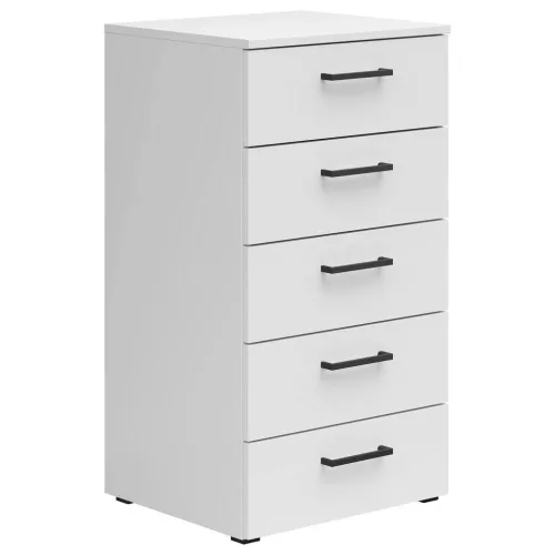 Kommode Multistauraum Weiss , 45/83/40 cm , 5 Schublade(n) 