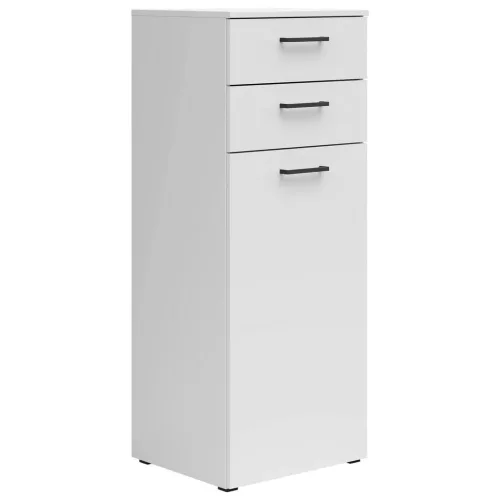Kommode Multistauraum Weiss , 45/115/40 cm , 2 Schublade(n) 