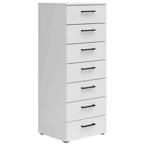 Kommode Multistauraum Weiss , 45/115/40 cm , 7 Schublade(n) 