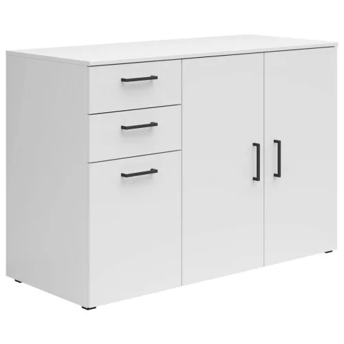 Kommode Multistauraum Weiss , 120/83/52 cm , 2 Schublade(n) 