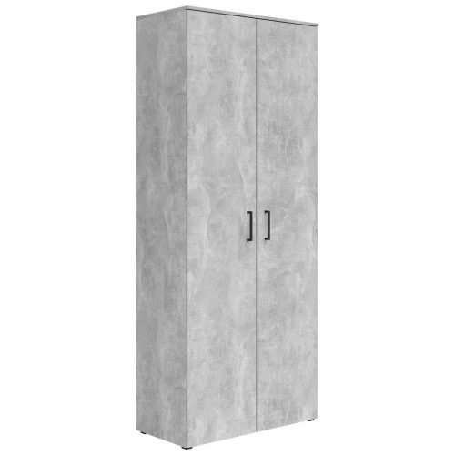 Schrank Multistauraum Betonoptik 80/195/40 cm Grau 