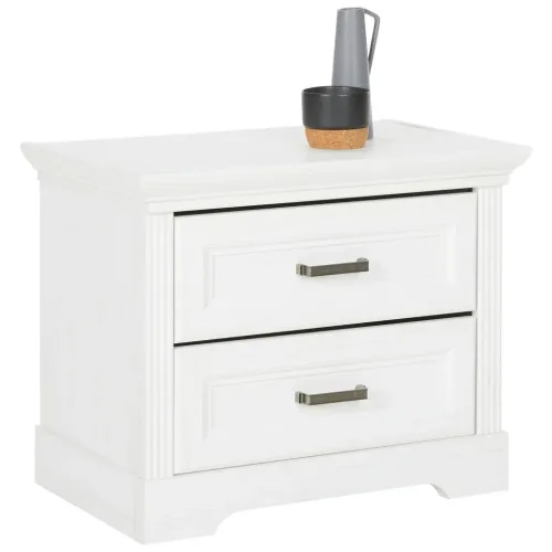 Nachttisch Marilou -Exklusiv- 65/52/41 cm Weiss 