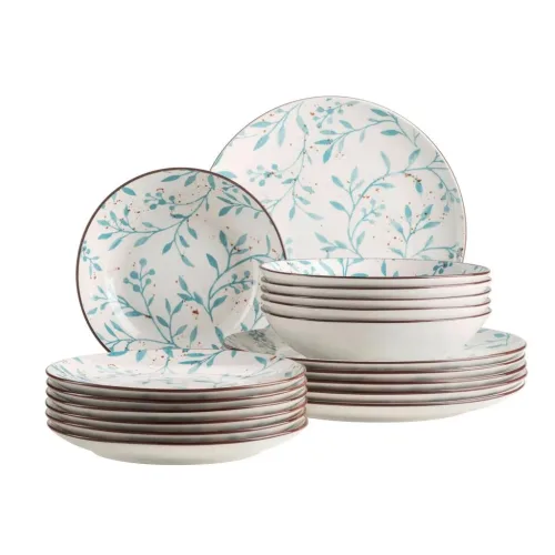 Mäser, Mäser Serie Olive Tellerset 18-tlg. Türkis