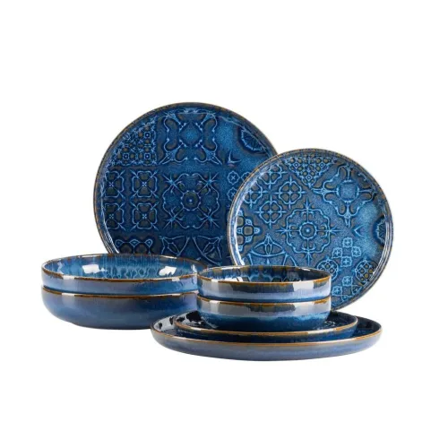 Kombiservice Trad. Tiles Blau 