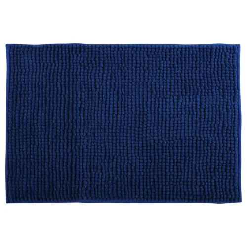 undefined, chenille badteppich 50x80cm dunkelblau