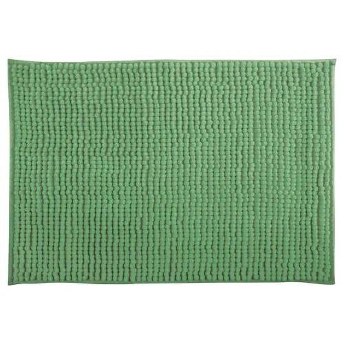 undefined, Chenille-Badteppich Grün | 50 × 80 cm
