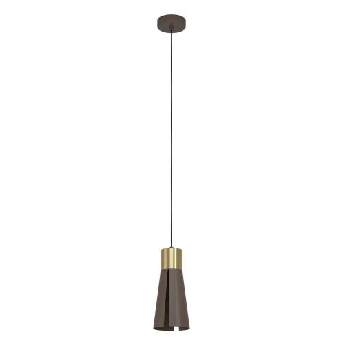 Eglo, Eglo Pendellampe Losalomas Stahl 0 cm 0 cm - Farbe: messing gebürstet/smoky - LED - Pendellampe- LED Energiesparlampe