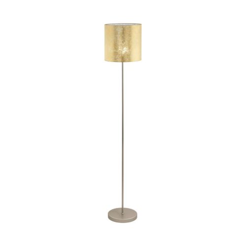 Eglo, Eglo Stehlampe Viserbella Beige Stahl 28 cm 158.5 cm - Farbe: champagner - Stehlampe
