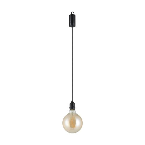 Eglo, Eglo Pendellampe Vignanello Schwarz Kunststoff 19.5 cm - LED - Lichtfarbe: Extra warmweiss - Pendellampe- LED Energiesparlampe