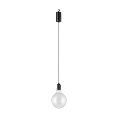 Eglo, Eglo Pendellampe Vignanello Schwarz Kunststoff 19.5 cm - LED - Lichtfarbe: Extra warmweiss - Pendellampe- LED Energiesparlampe
