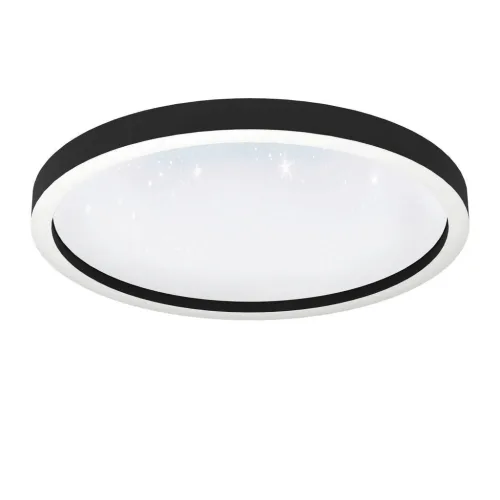 Eglo, Eglo Montemorelos-Z Deckenleuchte (ZigBee) Ø570 schwarz/Kristalleffekt