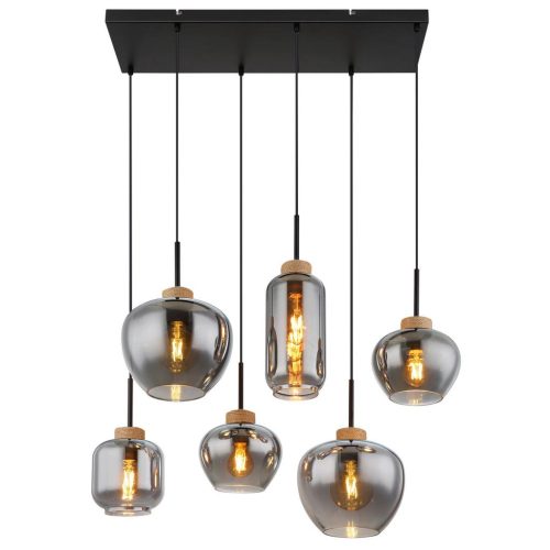 Hängeleuchte Matt Naturfarben/schwarz Max.40watt 80/40/120 cm  