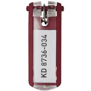 DURABLE, DURABLE Schlüsselanhänger Key Clip Rot 25 x 65 mm 6 Stück