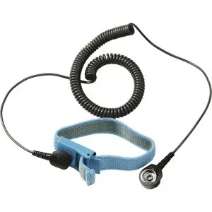 Treston, Treston ESD-Textil-Armband mit Spiralkabel, 1 Megaohm Widerstand