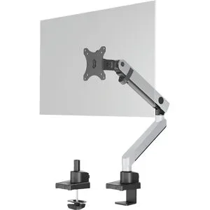 DURABLE, Durable Monitorhalter Select Plus, für 1 Monitor bis 32", mit Tischbefestigung, dreh-/schwenk-/höhenverstellbar, VESA-kompatibel, silber