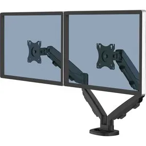 undefined, Fellowes Eppa für 2 Monitore, Schwarz