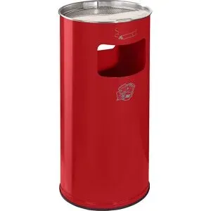 VAR, VAR® Ascher-Abfall-Kombination, Standmodell, 37,4 Liter, feuerrot