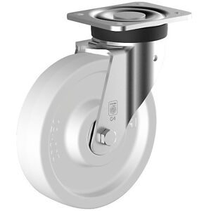 Polyamid-Rolle, Rad-Ø x Breite 200 x 50 mm, Lenkrolle, Gleitlager Wicke