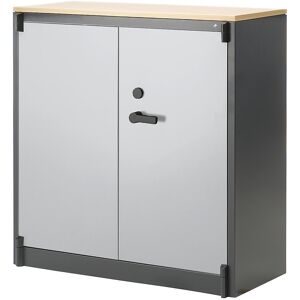 Feuerschutzschrank Certos, Höhe 1226 mm, gemäß DIN 4102, B 1200 mm, schwarzgrau/lichtgrau C+P