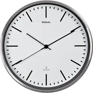 Maul, MAUL Wanduhr MAULfly, Durchmesser 30 cm, Funkuhr, weiss