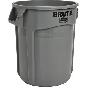 RUBBERMAID, Wertstoffsammler Brute, Polyethylen, rund, 75 l, grau