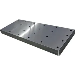 asecos®, Lochblecheinsatz Standard für asecos Sicherheitsschränke der Q30, Q90 und S90 Serie, Edelstahl 1.4016, B 1017 x T 482 x H 66 mm, bis 75 kg