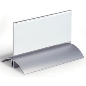 DURABLE, DURABLE Tischnamensschild 8201 Transparent, Silber Acryl, Aluminium 15 x 6,1 cm 2 Stück