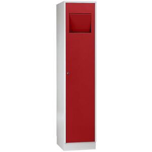 undefined, Wäschesammelschrank, Abteilbreite innen 400 m, abschliessbar, selbstschliessende Klappe, feuerrot