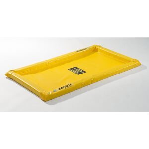 Justrite® Falt-Auffangwanne aus PVC, Wandhöhe 50 mm, Innenmasse 0,6 x 1,2 m, Kapazität 38 l