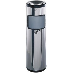 TKG, TKG Ascher-Abfall-Kombination RONDO, selbstlöschend, Bodenmodell, 24 Liter, Edelstahl