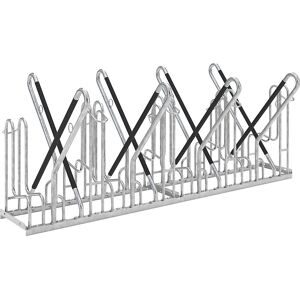 wsm®, Anlehnparker WSM 4718 XBF, 2-seitig, für Reifen bis 64mm, 8 Stellplätze, B 2160 x T 1270 x H 845 mm