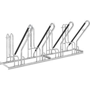 wsm®, Anlehnparker WSM 4704 XBF, 1-seitig, für Reifen bis 64 mm, 4 Stellplätze, B 2000 x T 850 x H 845 mm