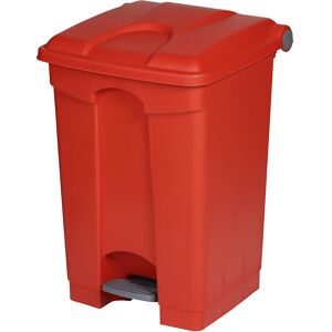 undefined, Tretabfallsammler aus Polyethylen 45 l, rot