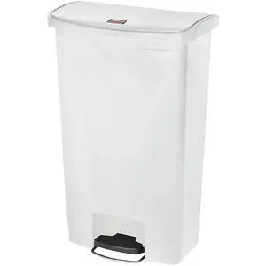 RUBBERMAID, Tretabfalleimer Slim Jim®, Kunststoff, Fassungsvermögen 68 Liter, weiss