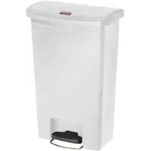 RUBBERMAID, Tretabfalleimer Slim Jim®, Kunststoff, Fassungsvermögen 50 Liter, weiss