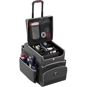 RUBBERMAID, Reinigungswagen Rubbermaid® Quick Cart Medium, Aussentaschen, Reissverschlusstasche & Innenfächer, Teleskopgriff, bis 18 kg, wasser-/ölresistent, Teflon®